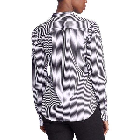 NEW Lauren Ralph Lauren Purple Striped Shirt - Picture 2 of 4